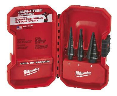 Milwaukee 48-89-9221 3-piece Step Drill Bit Set Ttq