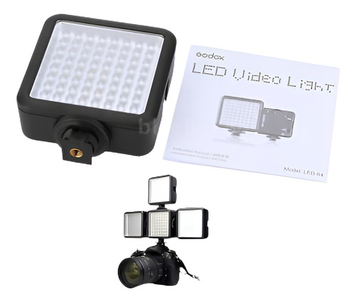 Luces De Lámpara Video Godox Led64 Para Dslr Cámara Videocám