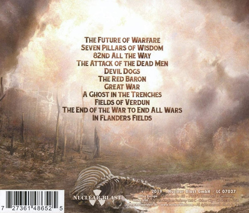 Sabaton - The Great War- Cd 2019 Producido Por Nuclear Blast