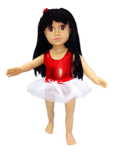 Witty Girls Bailarina Malla Tutu Ropa Muñecas 45 Cm/18 PuLG