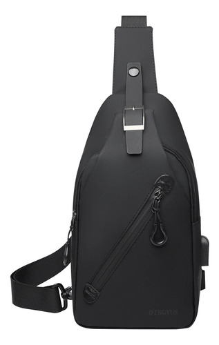 Bolso De Pecho Z Para Hombre Al Aire Libre Trend Usb, Bolso