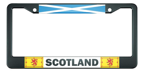 Hosnye Marco De Placa De Matrícula Con Bandera De Escocia, C