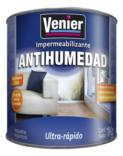 Pintura Impermeabilizante Antihumedad 1 Kg Venier - Maestro