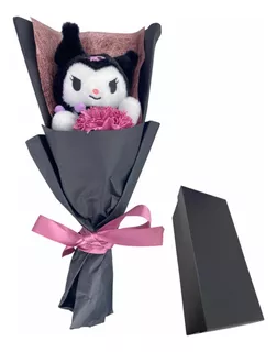 Ramo Peluche Kuromi Sanrio Hello Kitty+caja De Regalo+flor