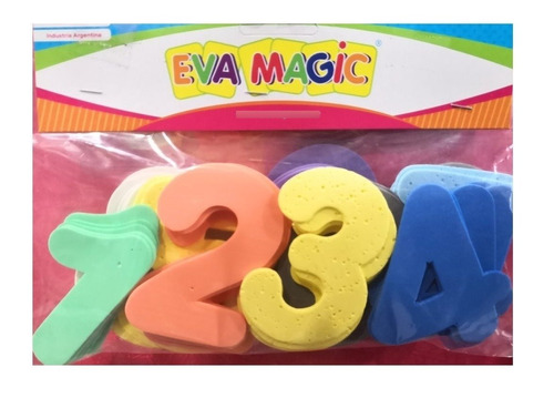 Numeros En Goma Eva Para Aprender Jugando