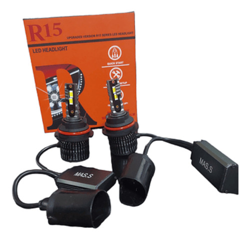 Kit X2 Ampolletas Turbo Led R15 H4 280w 28.000lm Canbus