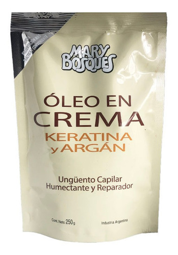 Mary Bosques Oleo En Crema Keratina Y Argan Doypack X 250g