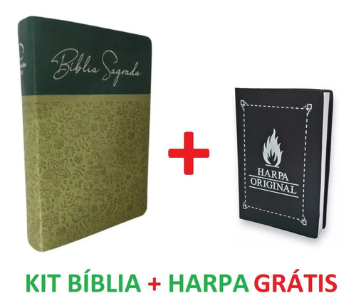 Kit Bíblia + Harpa Letra Gigante Mulheres Brinde Grátis