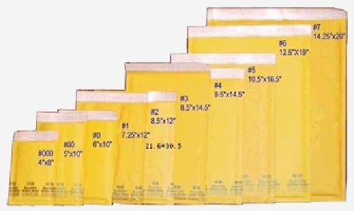 100 Sobres Burbuja Aire Sellado #2 Jiffylite 21.59 X 30.48