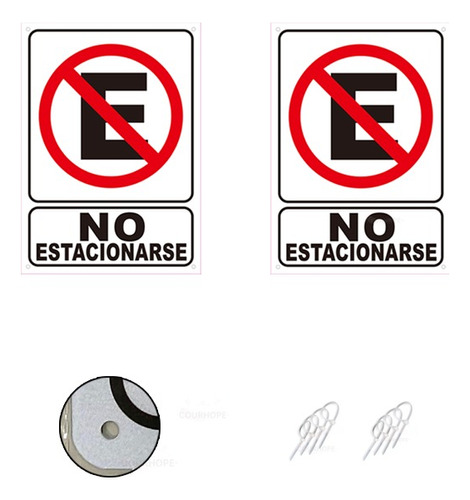 2pzs-señaletica No Estacionarse  Cochera En Servicio 25x35