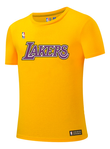 Camiseta Lakers Hombre Amarillo