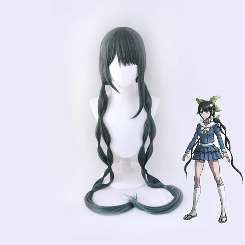 Peluca De Trenzas Largas Danganronpa V3 Chabashira Tenko