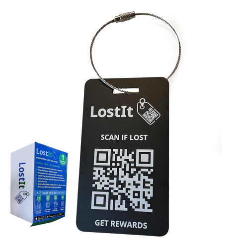 Lostit Tag Código Qr Etiqueta De Equipaje