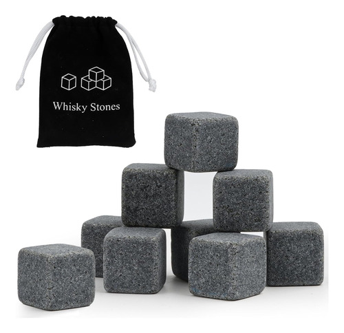 Juego De 9 Piezas De Whisky Con Piedras De Whisky, Set Para 