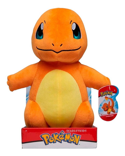 Imagen 1 de 7 de Pokemon Peluche Charmander 30 Cm Original Scarlet Kids