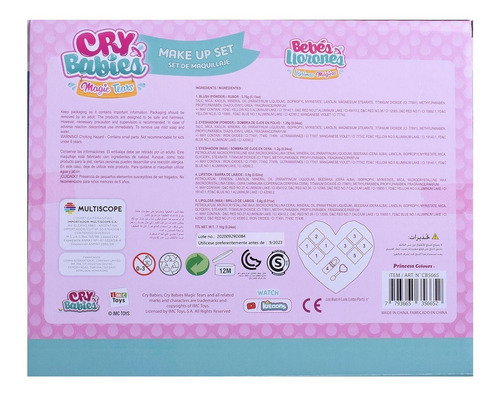 Imagen 4 de 7 de Cry Babies Maquillaje Infantil Make Up En Forma De Corazón