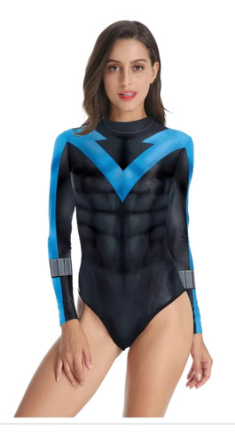 Batman - Nightwing Bikini Traje De Baño Mujer Sexy Azul