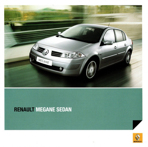 Folder Catálogo Folheto Renault Megane Sedan (rn072)