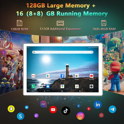 Tablet Moonstars D115a 2024 Android 13 128 Gb Rom+16 (8+8) G