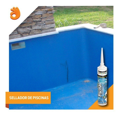 Imagen 8 de 10 de Sellador Suprabond Piscinas - Grietas Y Fisuras - Azul 310ml