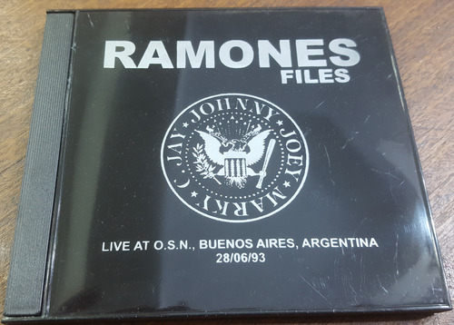 Ramones Live At Obras Sanitarias 28/06/93 Cdr Bad Religion