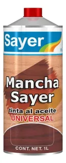 Tinta Para Madera Mancha Sayer Lack 1 Lt Base Aceite