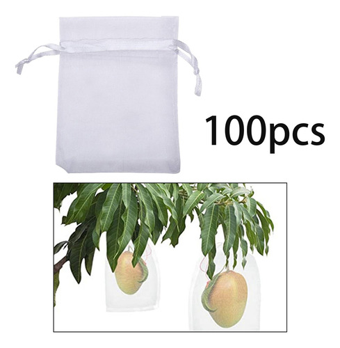 100 Uds Bolsas De Red De Protección De Frutas Bolsas De Red