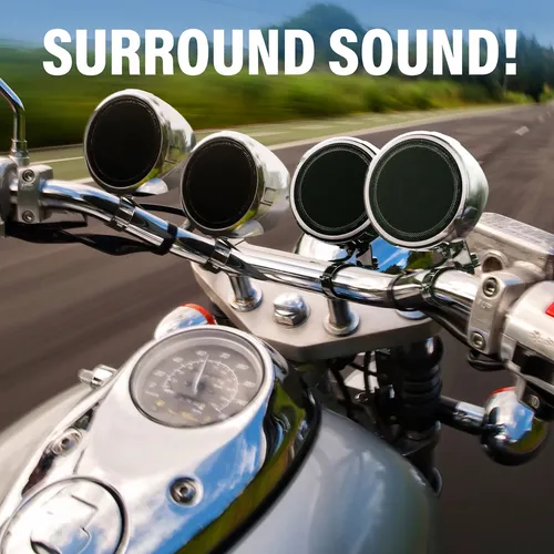 Sistema De Altavoces Bluetooth Para Motocicleta Mc470b - Amplificador Compacto Clase D, Altavoces Resistentes A La Intemperie De 3 Pulgadas, Control De Volumen - Sonido De Alta Calidad, Durabilidad Y