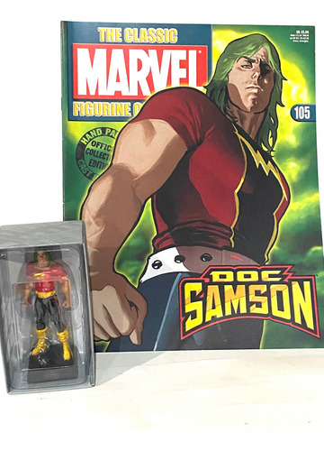 Eaglemoss Marvel Doc Samson #105 Plomo Importado + Revista