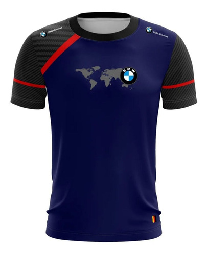Imagem 1 de 3 de Camiseta Bmw Casual 02 Brk Motociclismo Tecido Dry