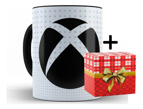 Caneca Controle Xbox Minimalista C/ Nome Porcelana + Caixa