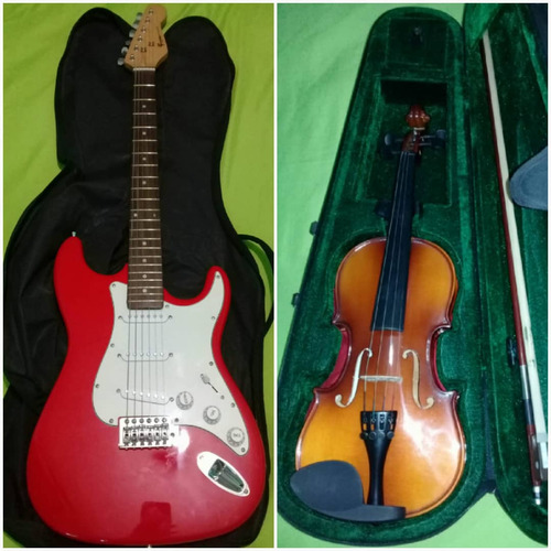 Guitarra Electrica Con Su Estuche 