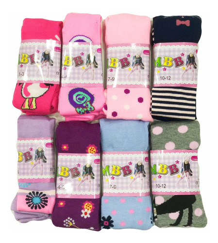 12 Pantys De Niña Talla 1-12