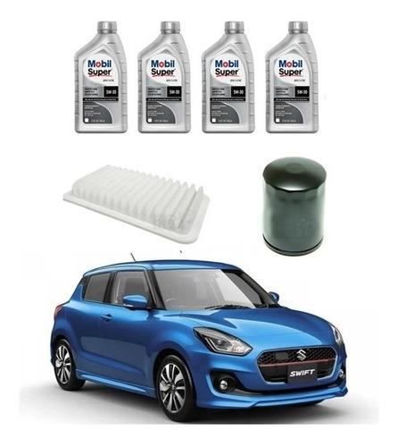 Kit Afinacion Para Suzuki Swift 1.4 L Aceite Sintetico 5w30