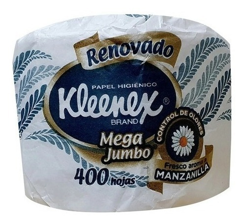 80x Papel Higiénico Kleenex Mega Jumbo Con 400 Hojas