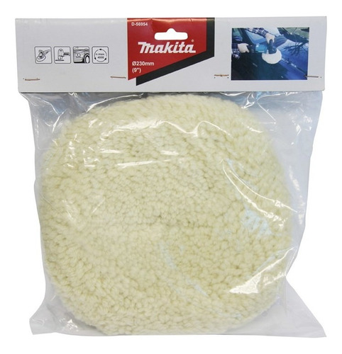Boina pulidora de lana blanca de doble cara M14 - Makita