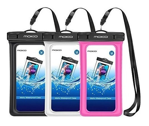 Moko  Funda Flotante Impermeable Paquete De 3 Universal Para