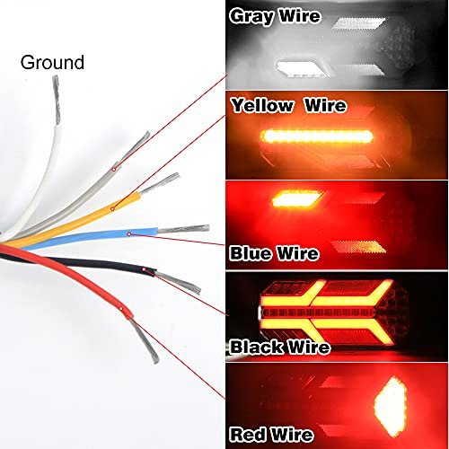 Led Camión Remolque Rv Luces Traseras Luz De Freno Seã...