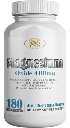 Oxido Magnesio 400mg Health Lfe - Unidad a $811