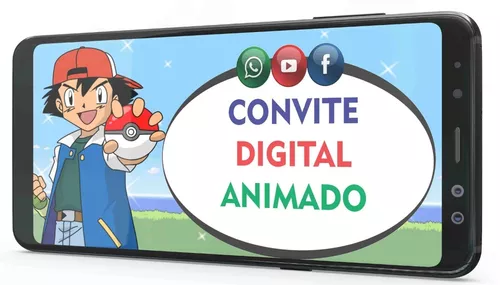 Fundo convite animado POKEMON 