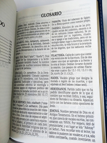 Imagen 8 de 8 de Biblia Rvr1960 Letra Grande Imitación Piel Duotono Azul/café