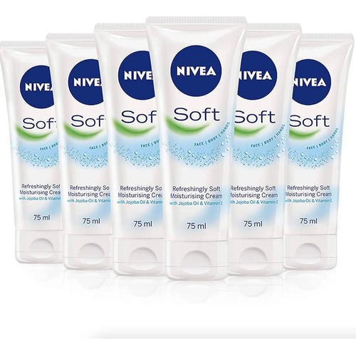 Nivea Crema Hidratante Suave 2.60 Oz (paquete De 6)