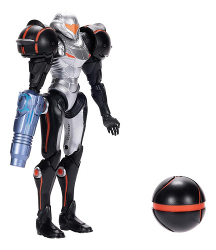 Nintendo, Boneco Samus De 12cm Com Morph Ball, Sunny