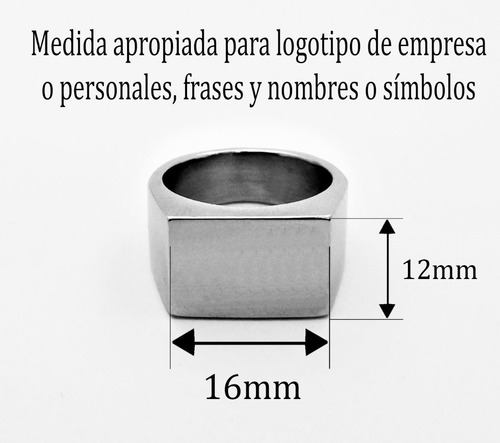 Imagen 2 de 9 de Anillo Foto Acero Personalizado Grabado Laser 1235/40