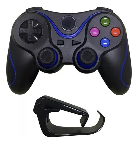 Gamepad Bluetooth Compatible Android Pc Tv Joystick Azul