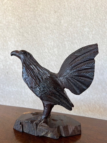 Pájaro - Figura Decorativa De Palo Fierro