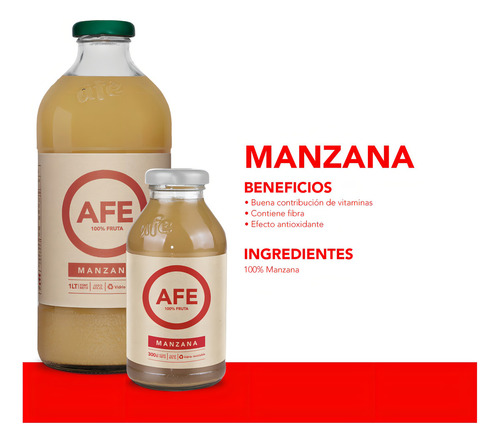 Jugo Afe Manzana Botella 1000cc