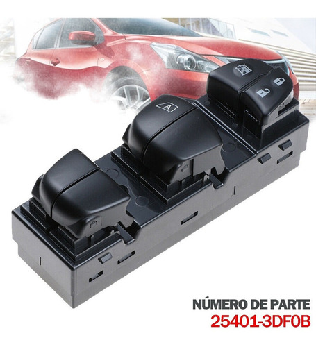 Control Maestro Vidrios Para Nissan Tiida 2011-2016