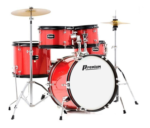 Bateria Juvenil Premium Dx-45j Vermelha