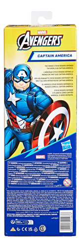Boneco Capitão América Marvel Avengers E7877 30 Cm Hasbro